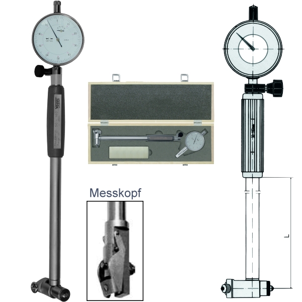 Bore Gauge - Set, with dial indicator 10 - 18 mm V237002