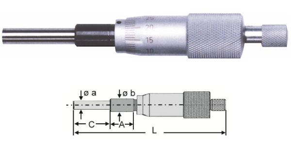 Micrometer head 0 - 25 mm H210-72