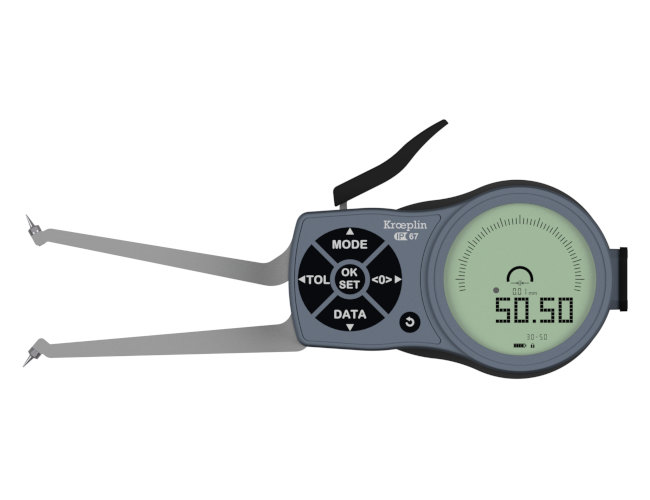 Electronic internal measuring gauge with conus, Kroeplin L2G30 30 mm - 50 mm KL2G30
