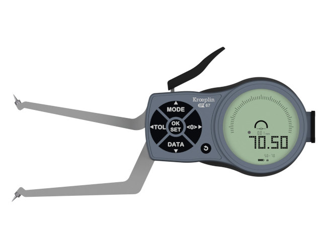 Electronic internal measuring gauge with conus, Kroeplin L2G50 50 mm - 70 mm