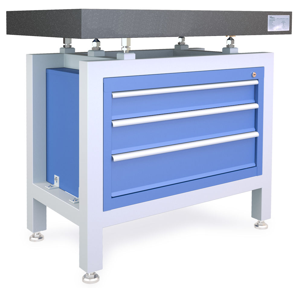 Granit measuring plate DIN 876/0 incl. base tool cabinet 1500 mm x 1000 mm x 160mm U1503116