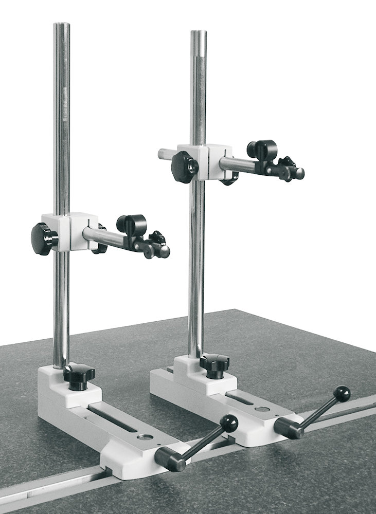 Measuring stand with T-nut, movable 300 mm / 200 mm