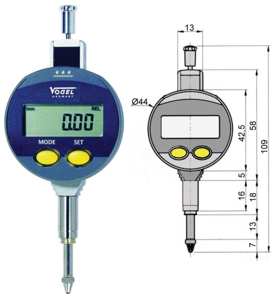 Electr. Dial Indicator 0 - 12,7 mm V240233
