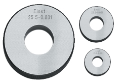 Setting rings according to DIN 2250 C, using as a reference gauge for internal measuring instruments. For control, setting and checking of internal measuring instruments, such as three-point bore gauges, inside micrometers, internal fast measuring instruments, precision bore gauges.