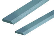 Straight Edges with Bevel Edge Accuracy according to DIN 874/1 without Scale, all Sites fine grounded and Straight Edges with Bevel Edge in mm-Reading, Accuracy according to DIN 866-B, all Sites fine grounded, one Site with 10 mm Protection Ends, Lenght: 500 mm to 4000 mm