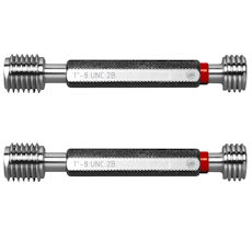 Limit thread plug gauges 2B - ANSI B1.1 for American unified threads UNC, UNF made of hardened toolsteel with GO and NO-GO side.