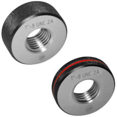 Thread ring gauges 2A - BS919 for American unified threads UNC, UNF made of hardened tool steel. GO or NO-GO rings.