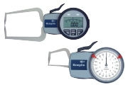 Mechanical and digital  Quick gauges for esternal measurement of grooves </ b> and thickness, Measurement of foamed materials and foils