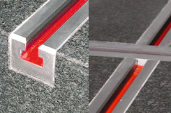 T-slot bars according to DIN 650 for granite surface plates different models: Clamping-T-slot not usable as guide bar, Guide-T-slots with an accuracy 8µ/1000mm or 4µ/1000mm.